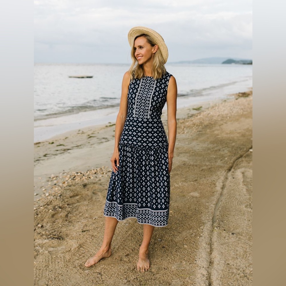 Draper James Magnolia Silk Midi Dress